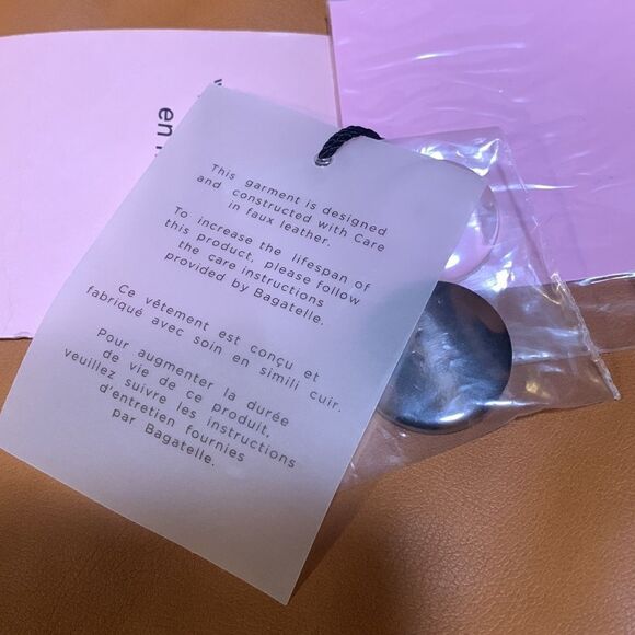 NWT Avec Les Filles Faux Leather Jacket - Picture 4 of 10